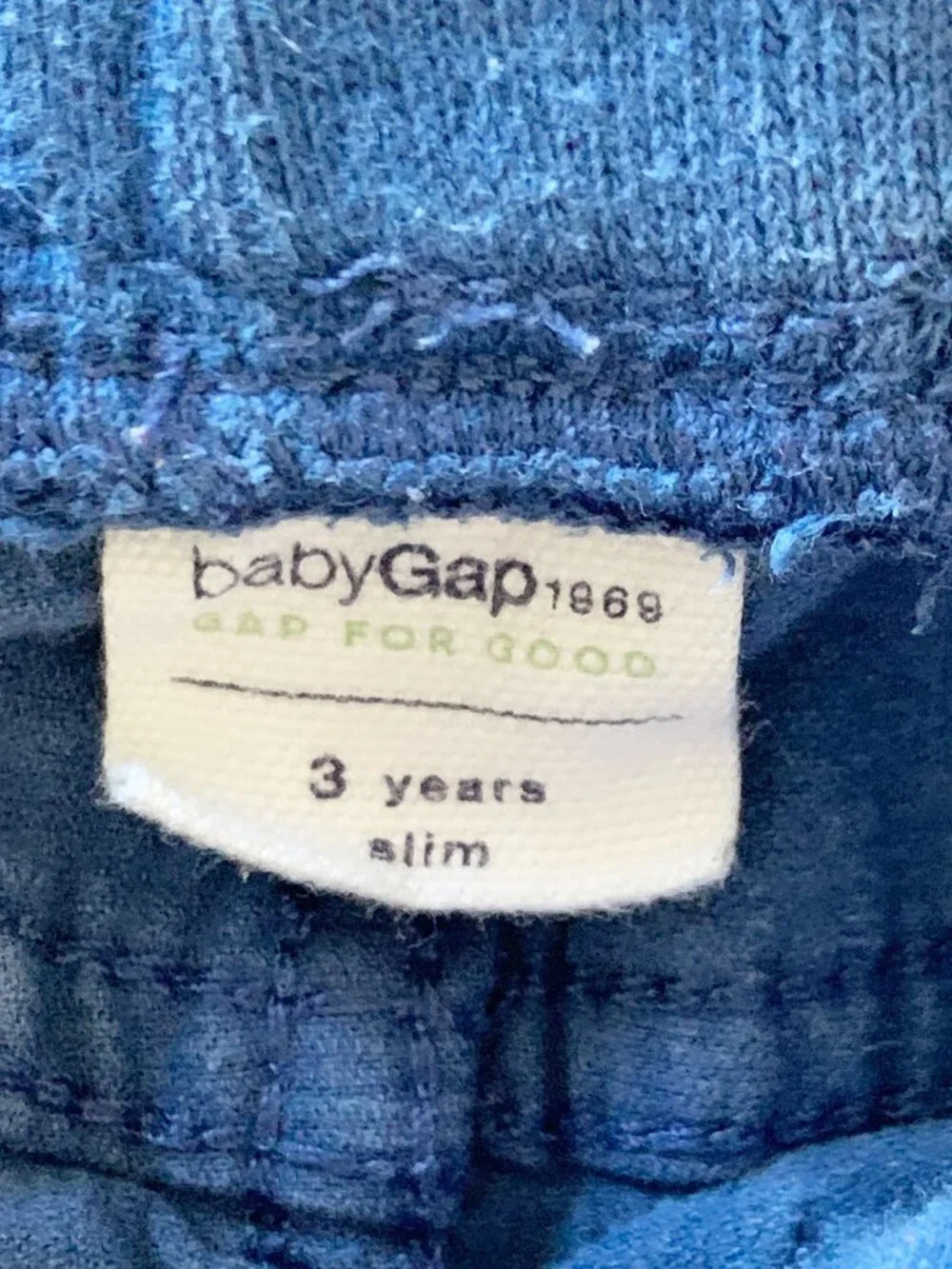 Baby Gap Corduroy Pants • Slim • 3 Years